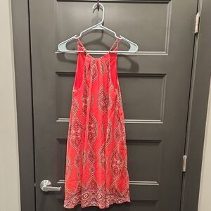Rue21 Red Patterned Midi Dress
